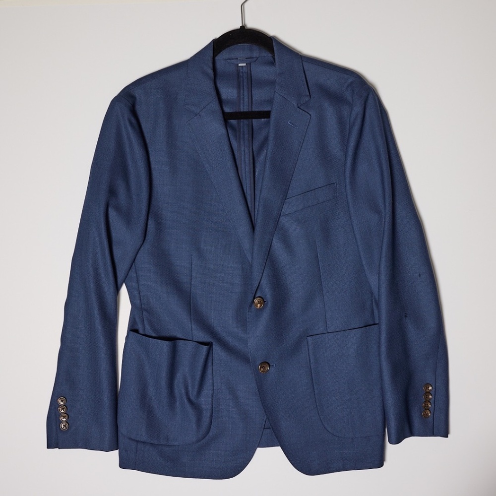Bonobos Men's Navy Blazer 100% Wool